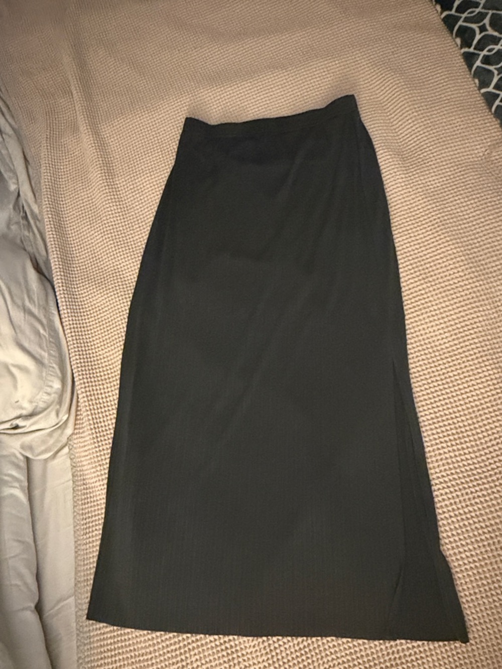 Classic dark blue Maxi Skirt - Sleek Straight Silhouette